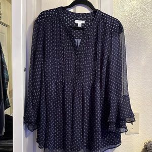 Charter Club dark blue blouse